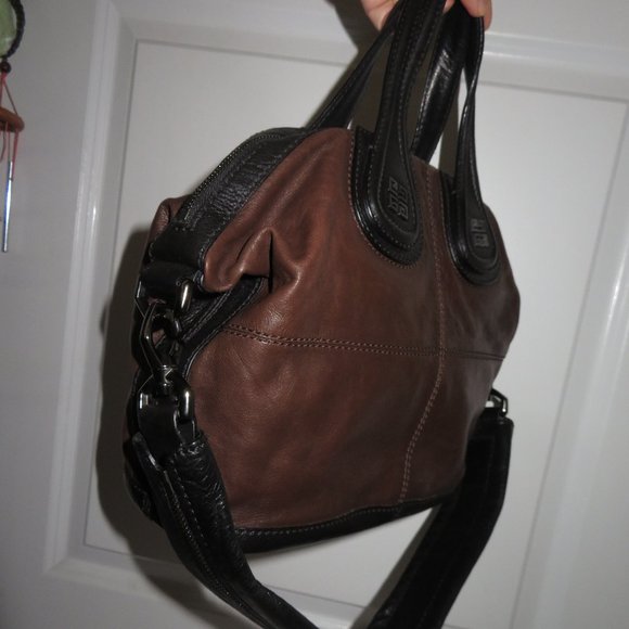 Givenchy Nightingale Small Bi Color Black Brown Lambskin Bag - Picture 14 of 15